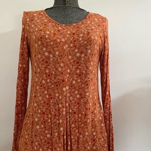Gudrun Sjoden dress, SM, orange modal/elastin blend